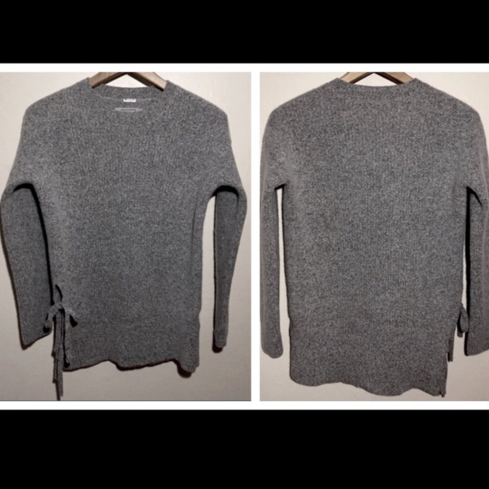 All Saints Gray Marled Lace Jumper Sweater SZ XS